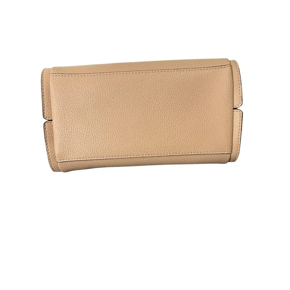 Nanette Lepore NWT Beckett Triple Section Satchel Handbag In Almond